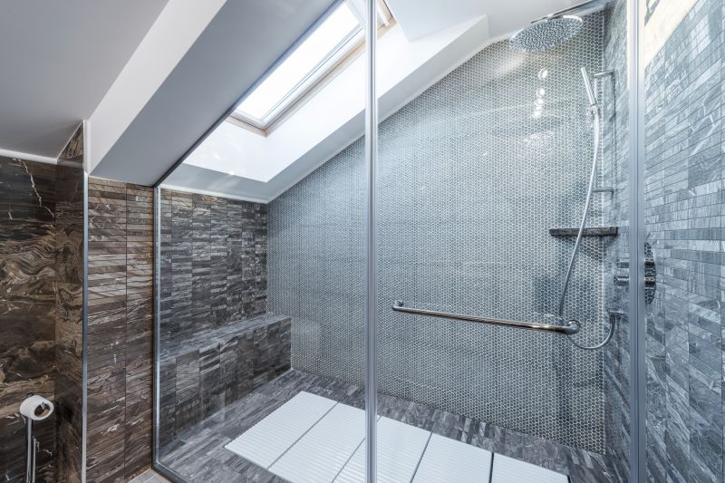 Shower with Skylight for Natural Light